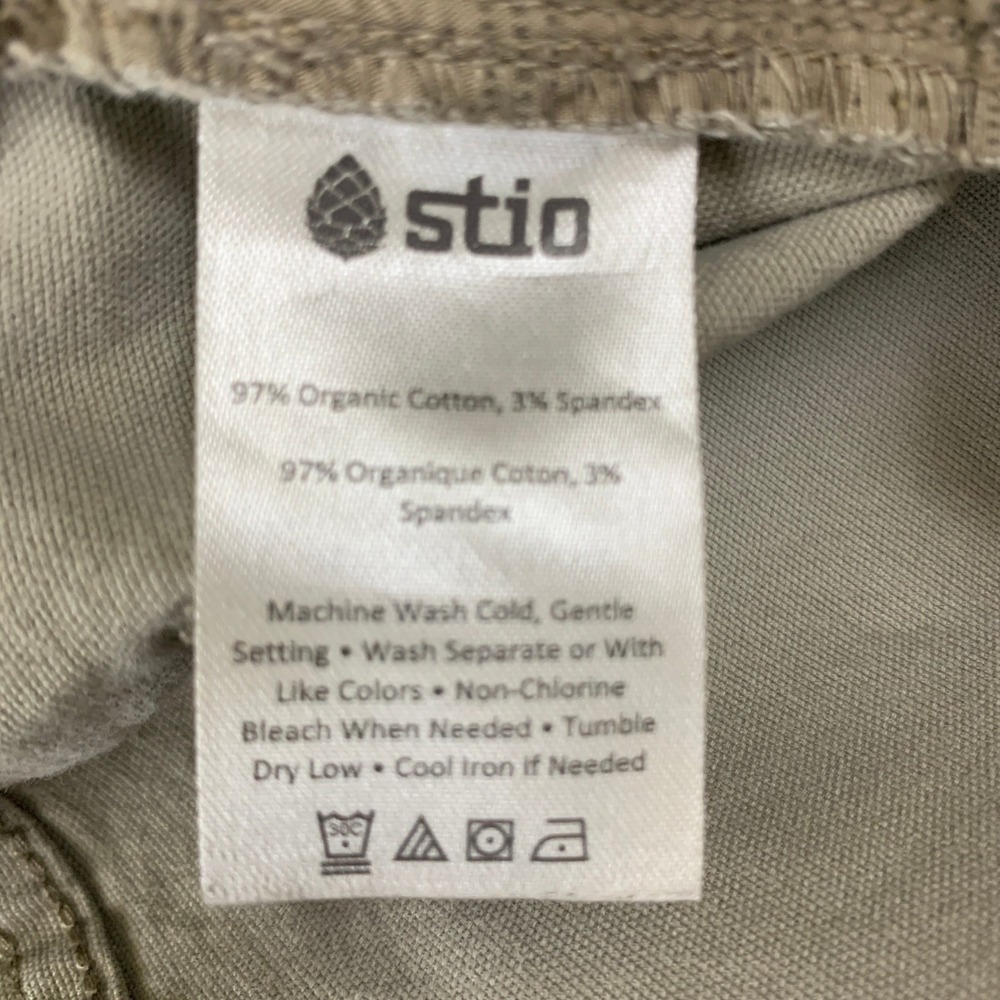 Stio Rivet Canvas Pant Mens 35L Light Khaki Tan Organic Cotton Stretch 200091 - Picture 9 of 11